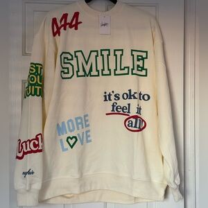 NWT The Mayfair Group Affirmations Crewneck